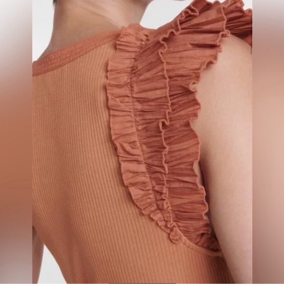 NWT Ulla Johnson Chestnut Cotton blend Virginia Dress 12 - Picture 5 of 16